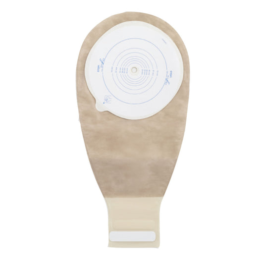 Drainable Pouch, 14", 1-Sided Comfort Panel, Cut-to-Fit Double-Layer Skin Barrier, InvisiClose Tail Closure, Transparent, 3/8" - 4" Stoma, Non-Sterile, 10/bx (Continental US Only)