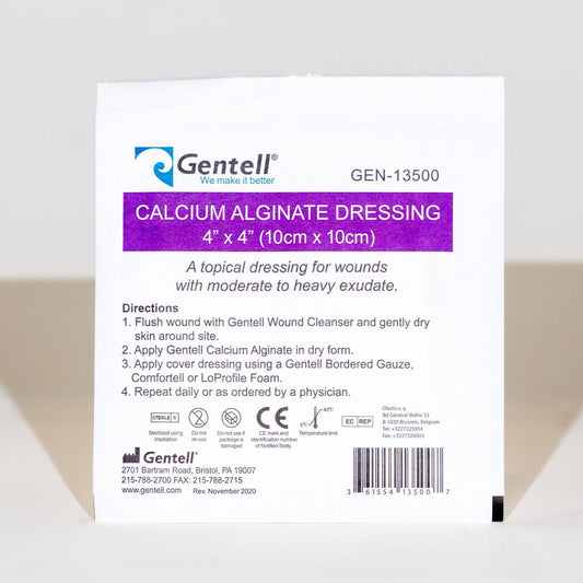 Calcium Alginate, 4" x 4", Dressing, 50/cs
