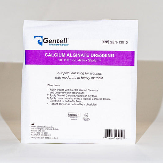 Calcium Alginate Dressing, 10" x 10", 50/cs