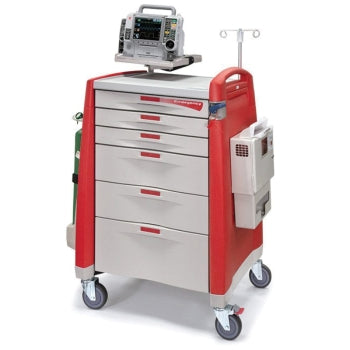 Emergency Cart, Breakaway, 3 x 3" Drawers, 2 x 6" Drawers w/Dividers, 1 x 10" Drawer with Dividers, Blue (DROP SHIP ONLY)