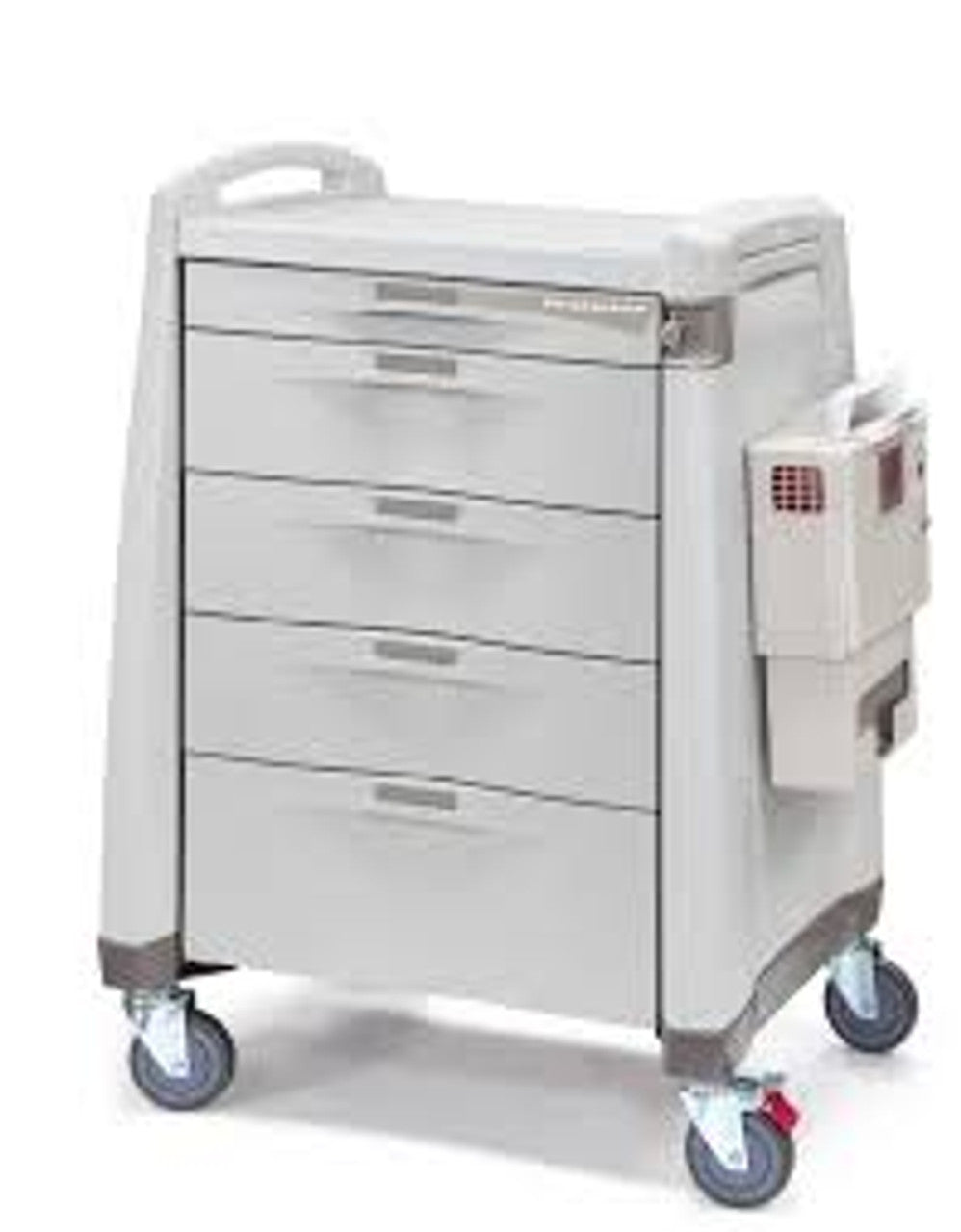 Cart, Core Locking System - 2 Keys, One Handle, Dark Crme, (1) 3" Main Drawer, (2) 3" Utility Drawers, (1) 6" Utility Drawer and (2) 10" Utility Drawers, (3) Three Tier Cassette Package  (DROP SHIP ONLY)