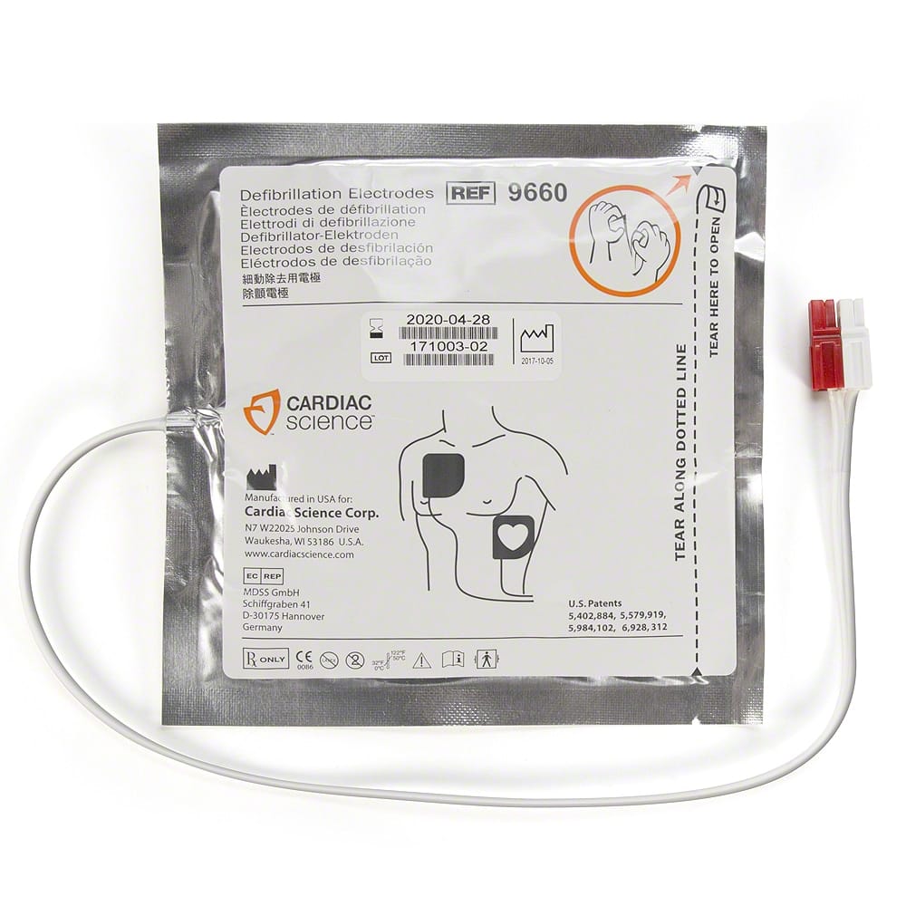 Polarized Defibrillator Pad, Adult, Two Year Shelf Life, 1 set/pk