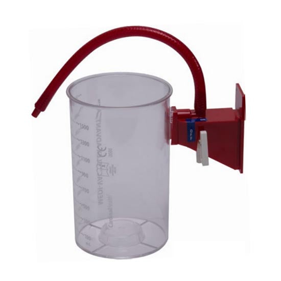 Flexible Polycarbonate Suction Canister, 1500cc, 1/cs (Continental US Only)