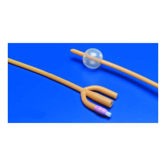 Foley Catheter, 30cc Balloon, 3-Way, 20FR, 16"L, 10/ctn (Continental US Only)