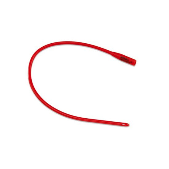 Dover Robinson Red Rubber Urethral Catheter, Smooth, Rounded Tip, 22FR, Latex, 100/cs (Continental US Only)