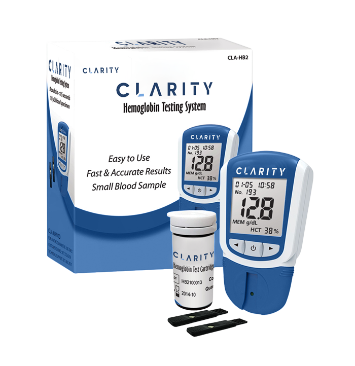 Clarity HbCheck Hemoglobin Controls, Includes: 1 x 2mL Control Solution 0, 1 x 2mL Control Solution 1, 1 x 2mL Control Solution 2, Package Insert, 1/pk (STORE AT 2-8*C) (DROP SHIP ONLY)