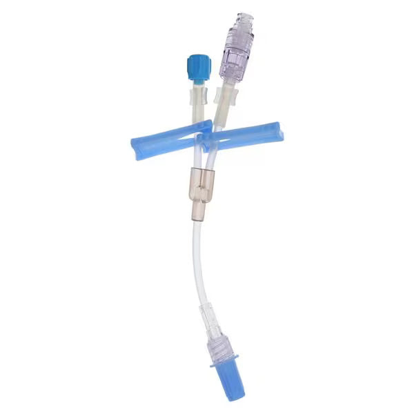Catheter Extension Set, Y-Type, Standard Bore, Clearlink Luer Activated Valve, Male Luer Lock Adapter with Retractable Collar, 1.2 ml, 6.5" Length, Non-Pyrogenic, Non-DEHP, Sterile, 50/cs (Rx) (Continental US Only) (Product Access Restricted. Check with your sales rep to verify eligibility)