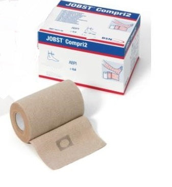 Compression Bandage, 2 Layers, 9 3/4" to 12 1/2", 40mmHg, No Closure, Tan, Non-Sterile, 1/kt (Continental US Only)