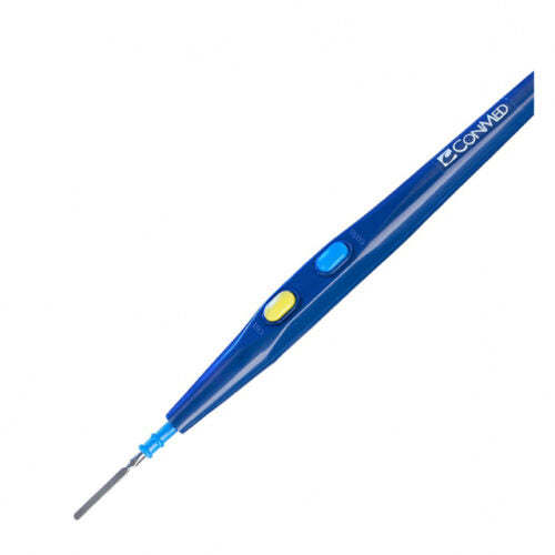 Reusable Hand Control Pencil, 1" Blade Disposable Electrode, Push Button, Standard Blade, 10ft Cable, 10/cs
