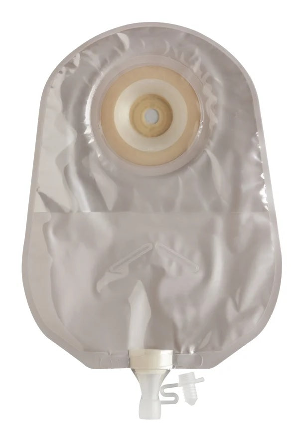 Urostomy 10" Pouch with Durahesive Pre-Cut Barrier, Transparent, 3.5mm Convex Depth, Tension Location 40mm, 10/bx (Continental US Only)