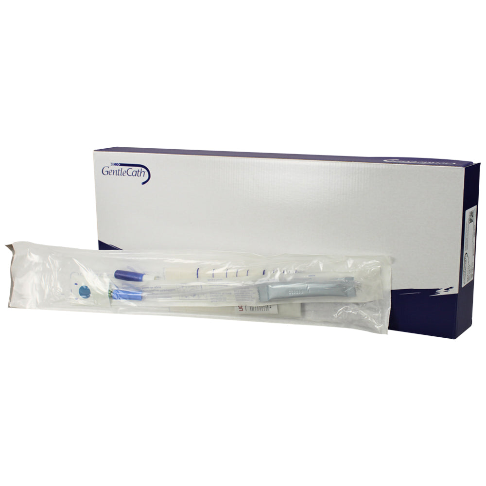Urinary Catheter with Water Sachet and Kit, Male, 14CH x 15.7", 10/bx (Continental US Only)