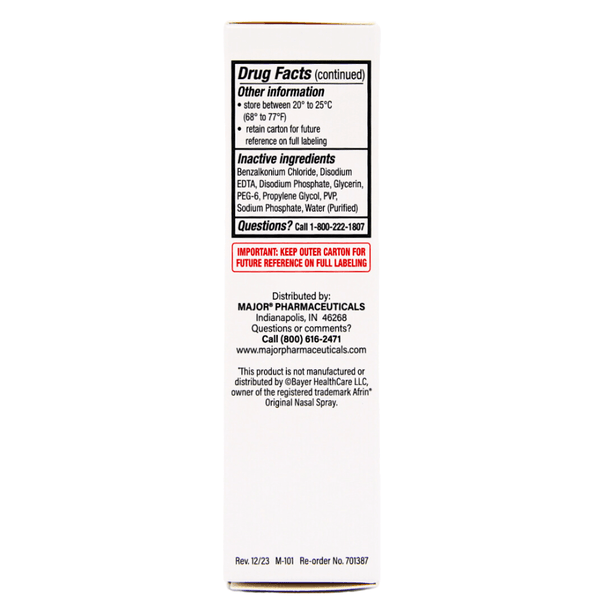Nasal Decongestant Spray, 12-Hour, 15mL, Compare to Afrin, NDC# 00904-7435-35, 24/cs (US Only)