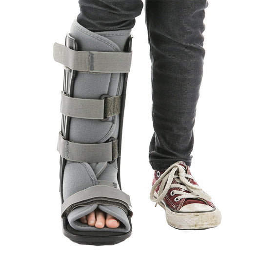 Walking Boot, Pediatric, Fixed, Medium, Gray