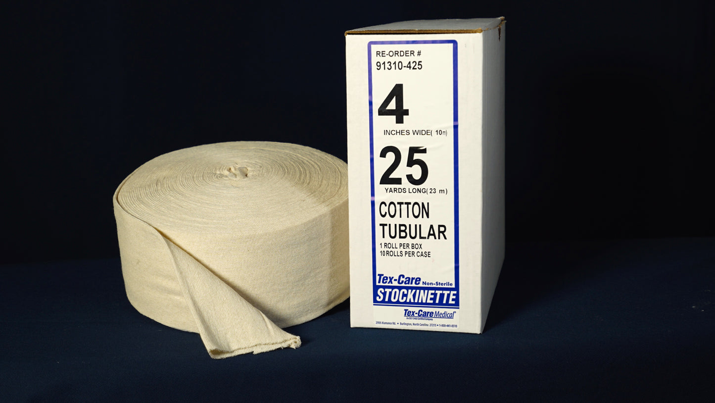 Stockinette, Cotton, 6" x 25 yds