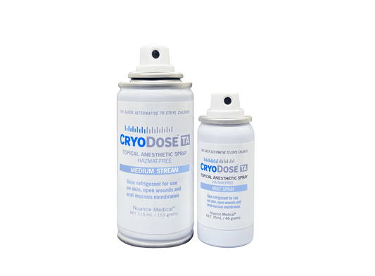 CryoDose TA Topical Anesthetic, Medium Stream, 35mL, 24/cs (US Only) (Item is considered HAZMAT and cannot ship via Air or to AK, GU, HI, MP, PR, VI)
