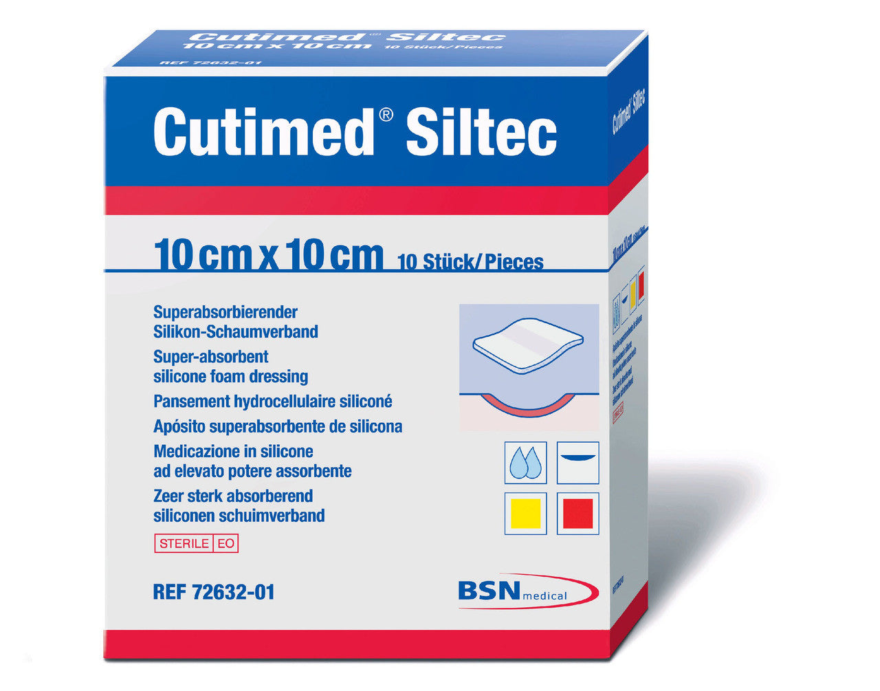 Foam Dressing, 15cm x 15cm, Sterile, 5/bx (Continental US Only)