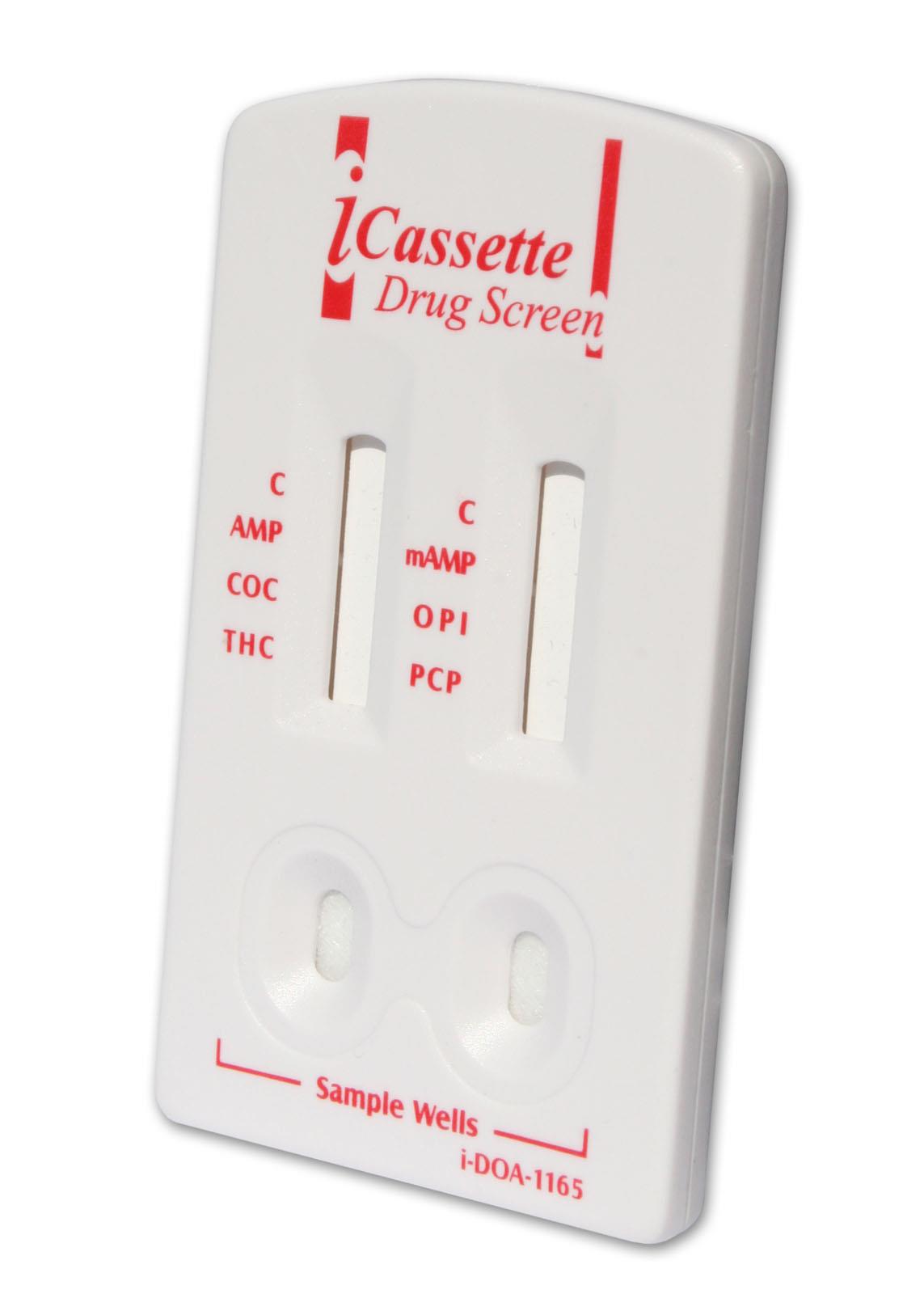 Drug Test, 6 Test Cassette, Cocaine, Marijuana, Opiate, Amphetamine, Methamphetamine, Phencyclidine, CLIA Waived, 25/bx (Result forms not included, please order 2430P or 2440P) (US Only)