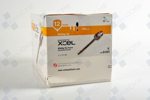 ENDOPATH XCEL Dilating Tip Trocar, Stability Sleeve, 12mm, 150mm Length, 6/bx (Continental US Only)