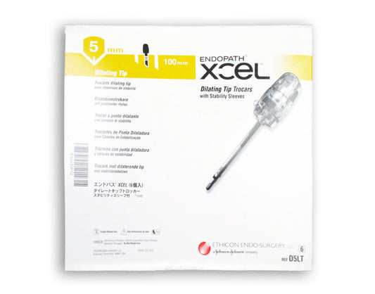 ENDOPATH XCEL Dilating Tip Trocar, Stability Sleeve, 5mm, 100mm Length, 6/bx (Continental US Only)