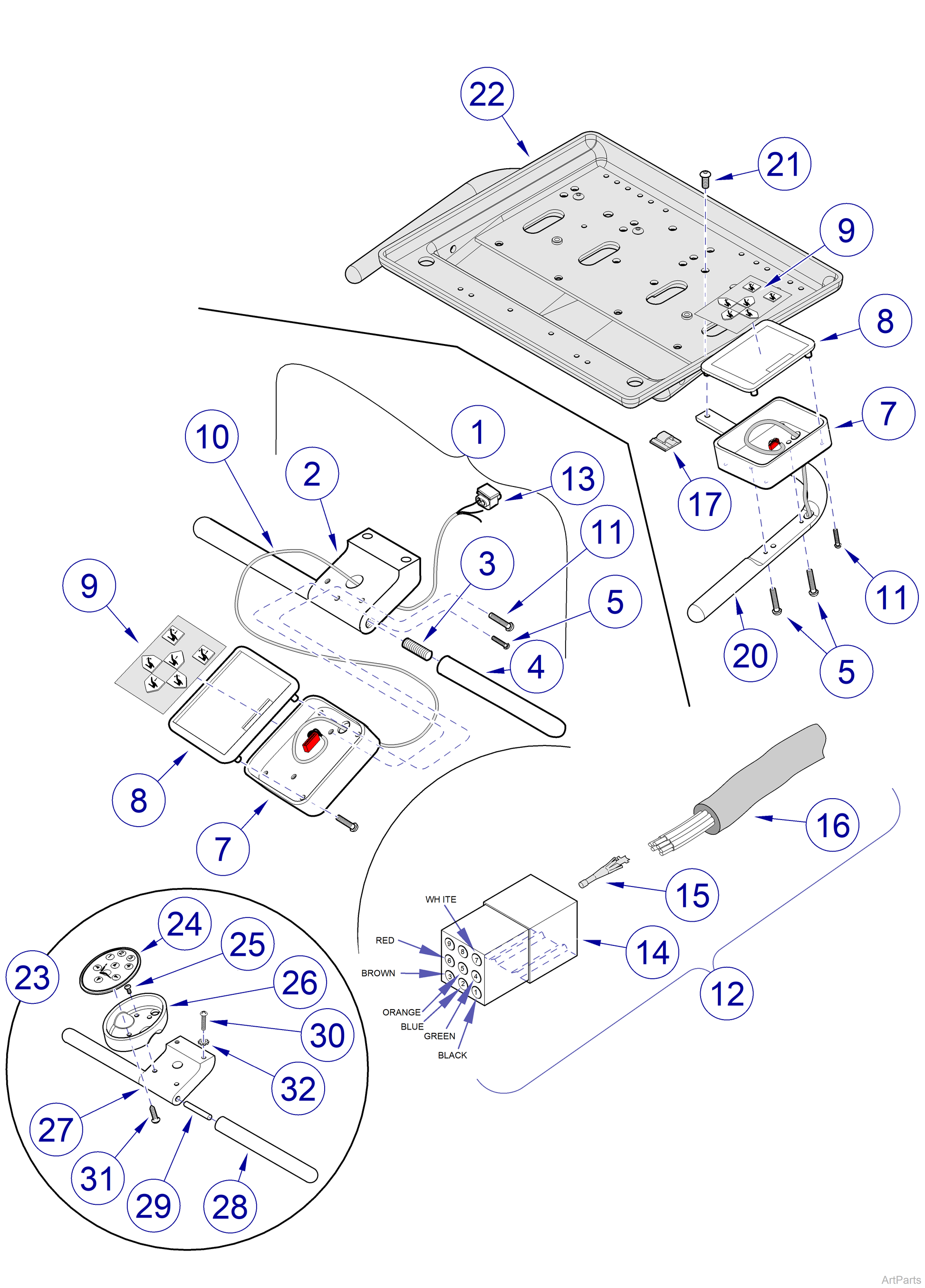 Mounting Bar, Pebble (US Only) (DROP SHIP ONLY) (Delivery Info Sheet Required)