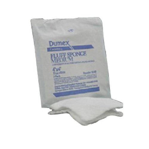 Sponge Fluff, 7 3/4 X 8 _, Diagonally, 6-Ply, Large, Non-Sterile, 100/slv, 4 slv/cs