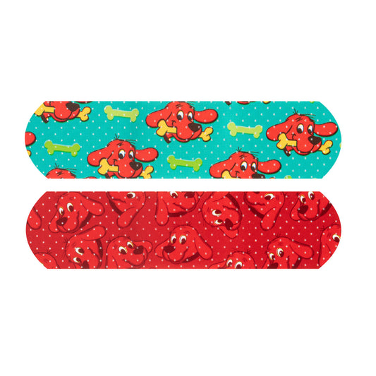 Stat Strip Adhesive Bandage, Clifford the Big Red Dog, _" x 3", 100/bx, 12 bx/cs (Item is not authorized to be sold in any direct-to-consumer platform or retail space which includes, but is not limited to, Amazon, Walmart, or any other platform or store that is considered retail)