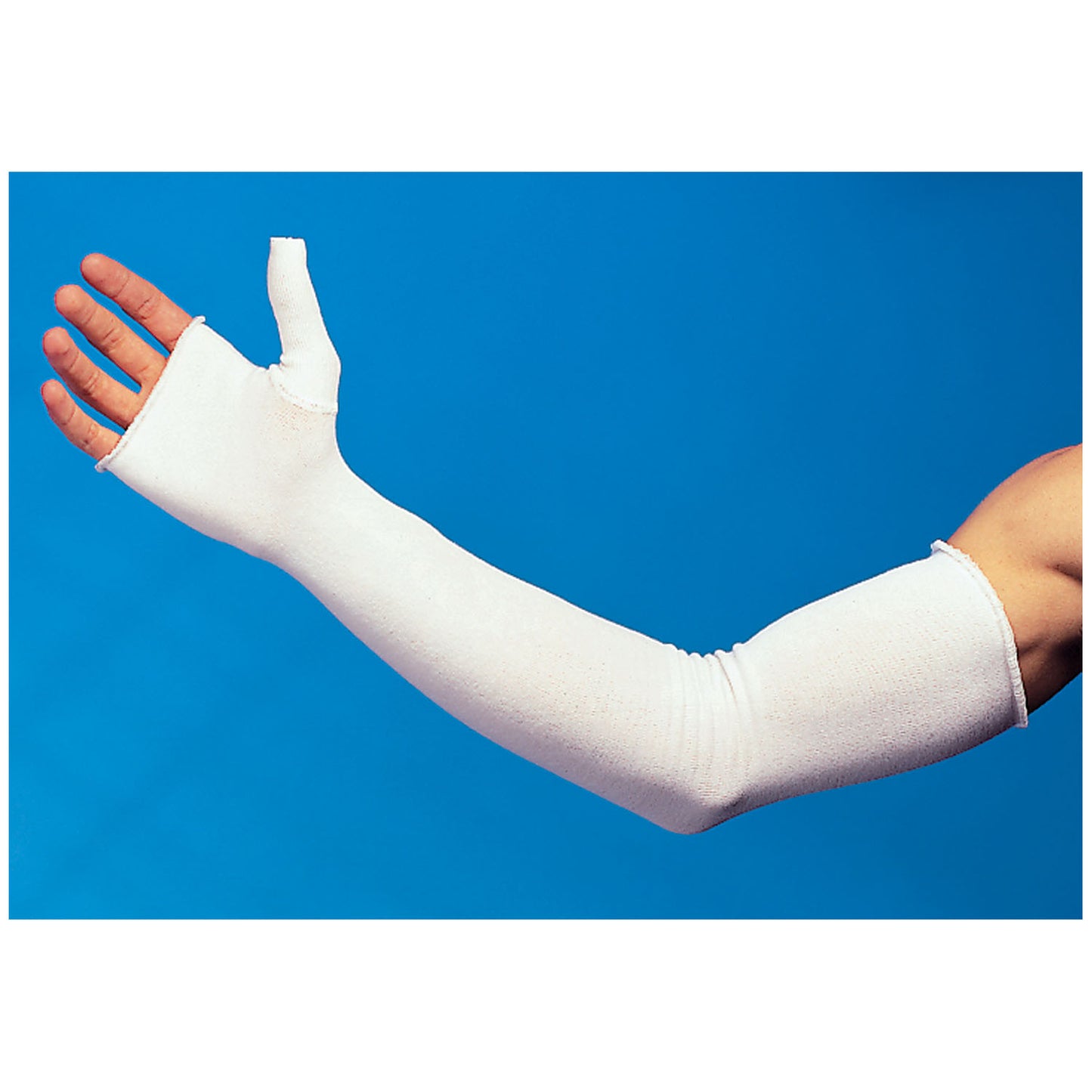 Hand-Wrist-Thumb-Arm Protector, White, 18"L x 3"W, 12 pr/cs