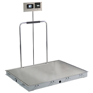 In-Floor Dialysis Scale, 48 x 36, SS Deck, Hand Rail, 855 Recessed Wall Mount (DROP SHIP ONLY)
