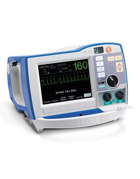 AED, R-Series, Plus, 3/5 Lead, Standard ECG, AC Power, Pace, SpO2, ETCO2, CF/USB, DMST