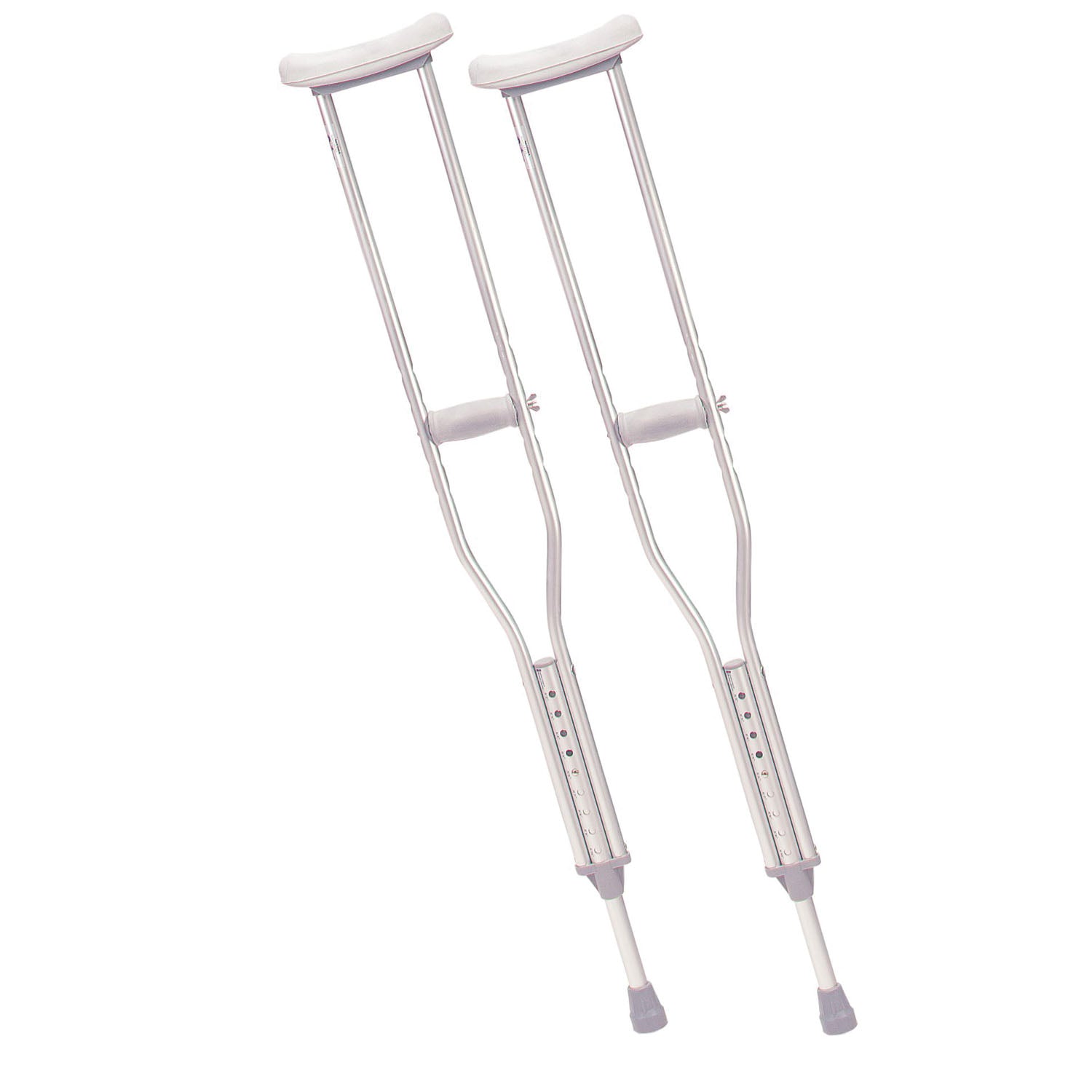 Crutch, Adult, Aluminum, Height (Highest Setting, Armrest to Floor) 53", Height (Lowest setting Armrest to Floor) 45", Patient Height 5 ft 2"  to 5 ft 10", 8pr/cs (Surcharge May Apply) (To Be DISCONTINUED)