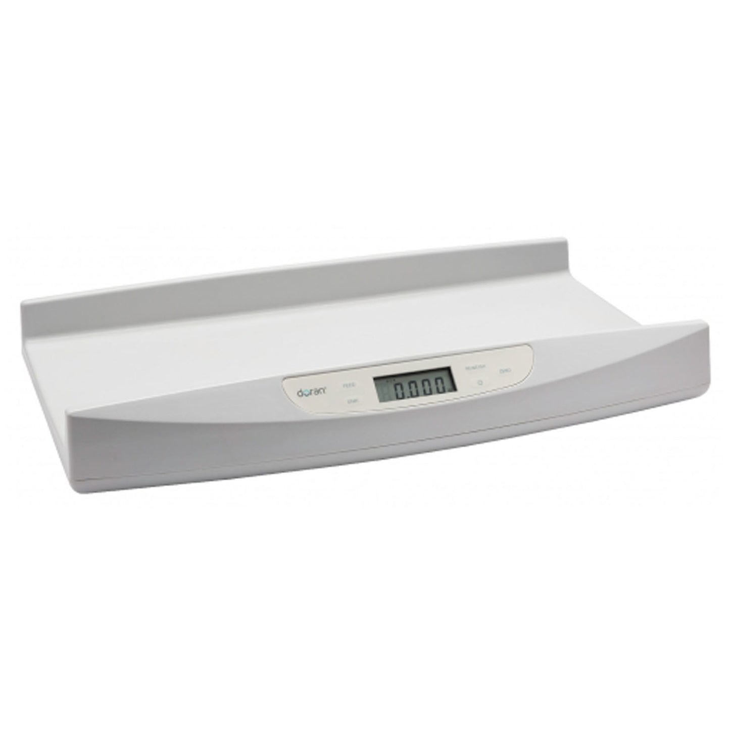 Digital Infant Lactation Scale, Wt. Capacity 45 lb x 0.1 oz (20 kg x 2 g), AC Adaptor, Large Platform 25"L x 11" D with Curved Sides 