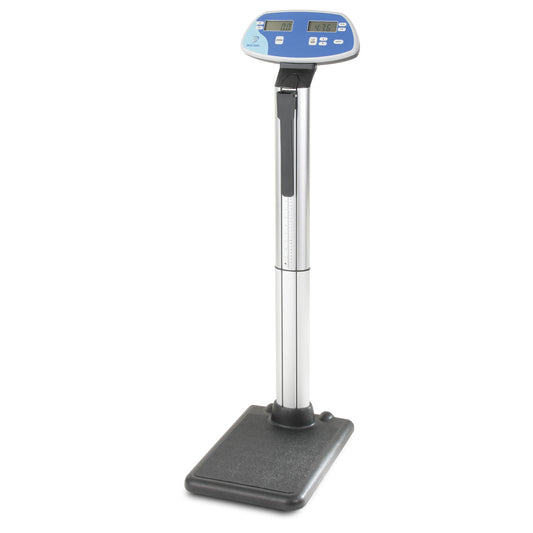Digital Beam Scale, Height Rod, 500 lbs/ 200 kg, Platform: 15" x 13" x 2" (090833)