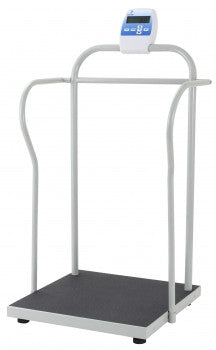 Handrail Scale with Height Bar, 800 lb Capacity, 24" x 24" Platform