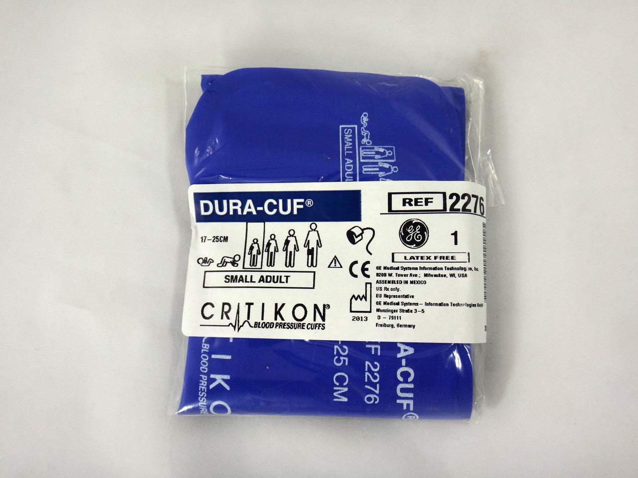 Cuff, Small Adult, 1-Tube, Bayonet, Royal Blue, 17-25cm, 5/bx (Continental US Only)