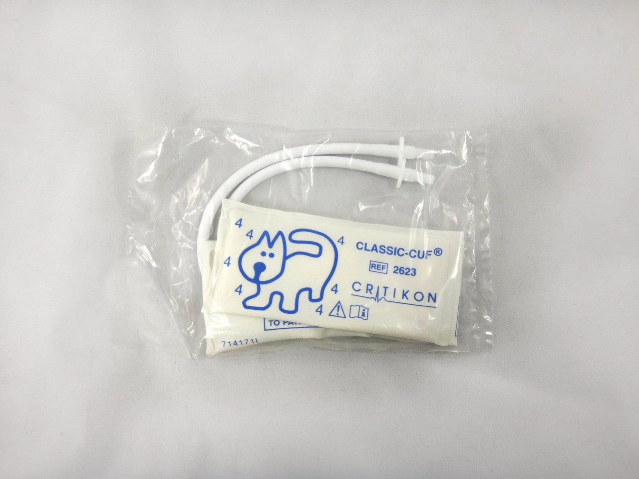 Cuff, Neonatal #4, 2-Tube Neonatal, Male Slip Luer, White, 20/bx (Continental US Only)