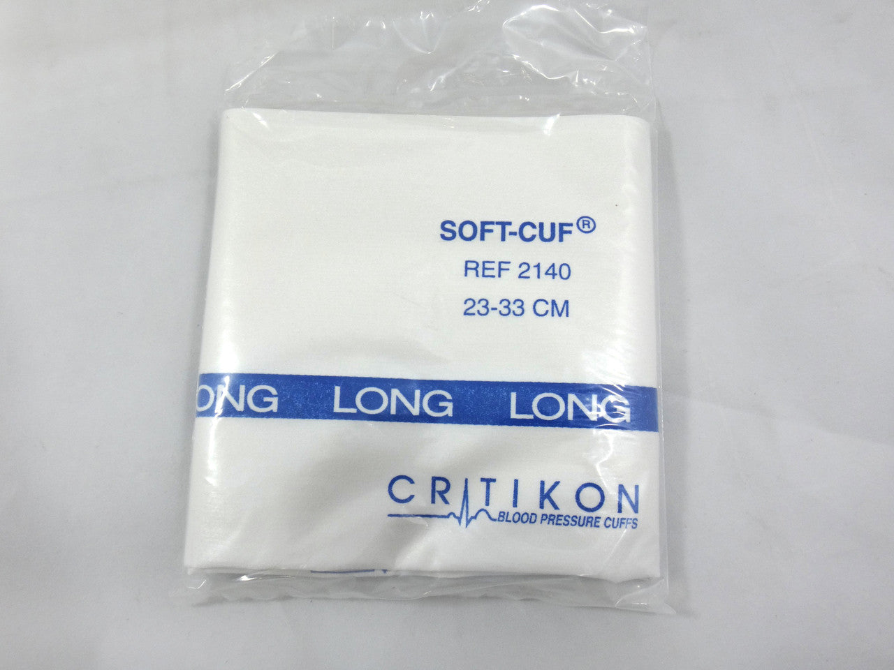 Cuff, Adult, Long, 1-Tube, Bayonet, Navy/ White, 23-33cm, 20/bx (Continental US Only)