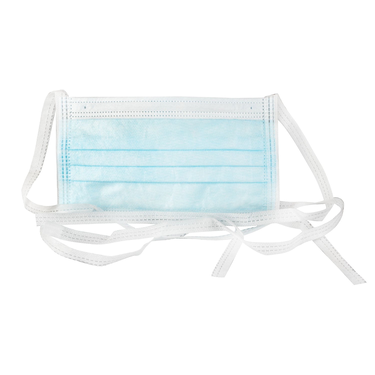 Surgical Face Mask, Tie, 3-Ply, Blue, 50/bx, 6 bx/cs (90 cs/plt)