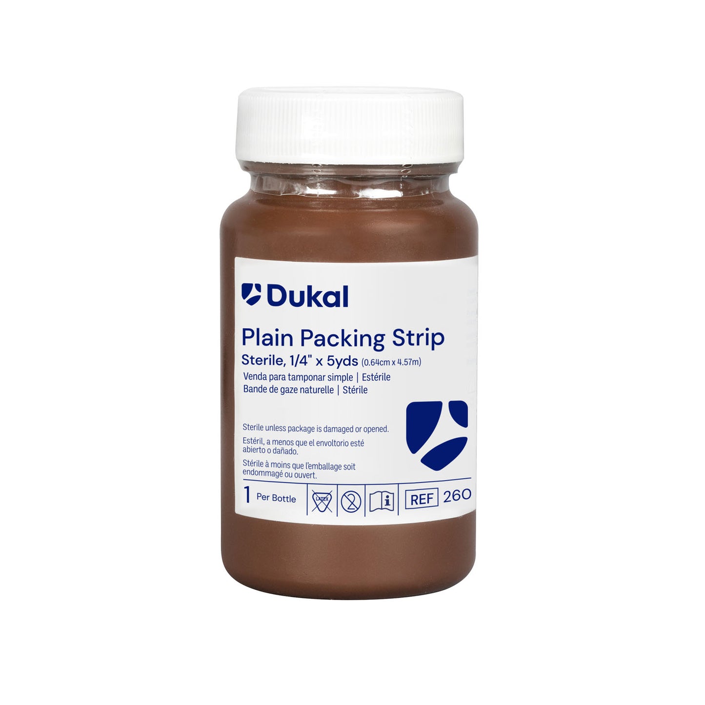Plain Packing Strips, _" x 5 yds, Sterile, 1/btl, 12 btl/bx
