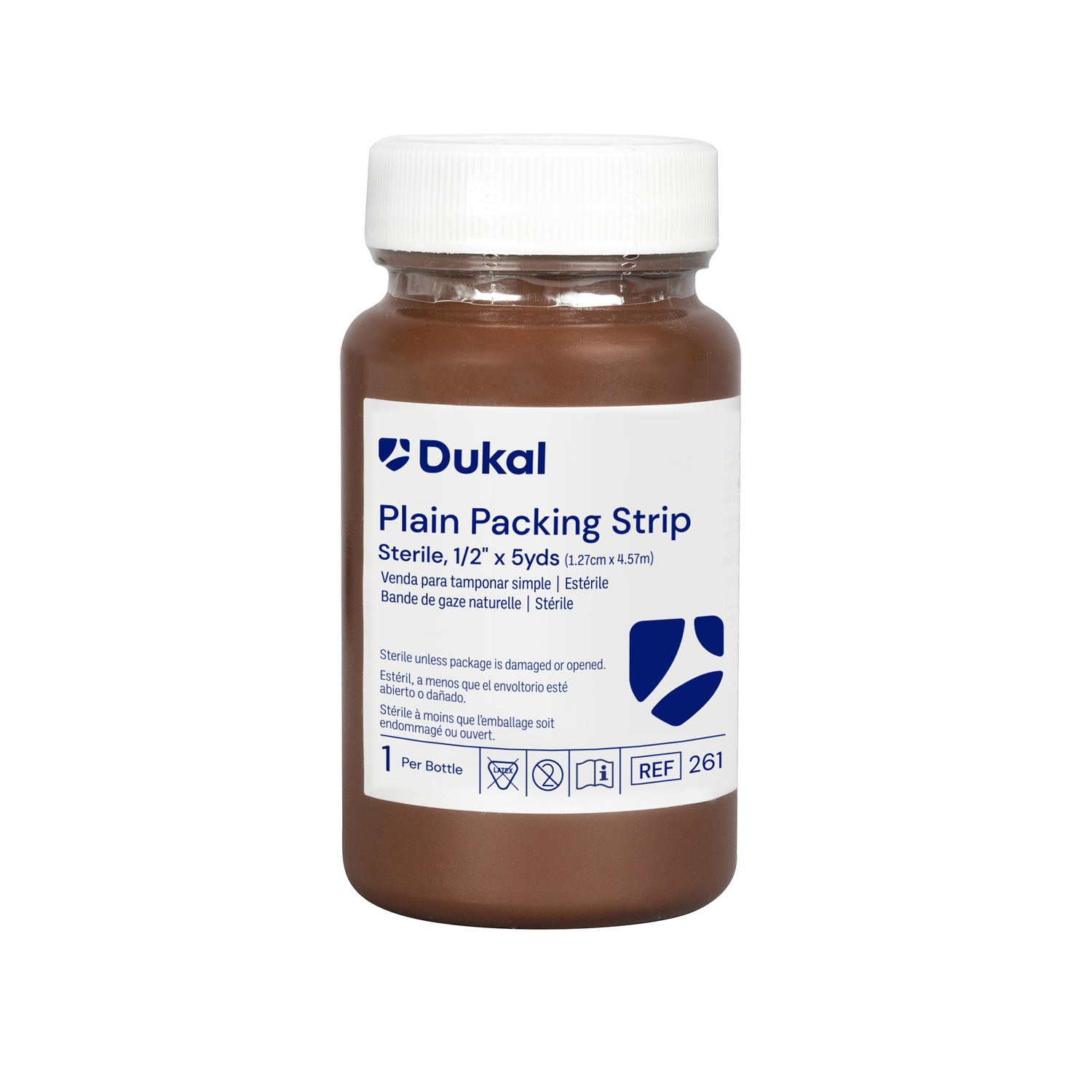 Plain Packing Strips, _" x 5 yds, Sterile, 1/btl, 12 btl/bx