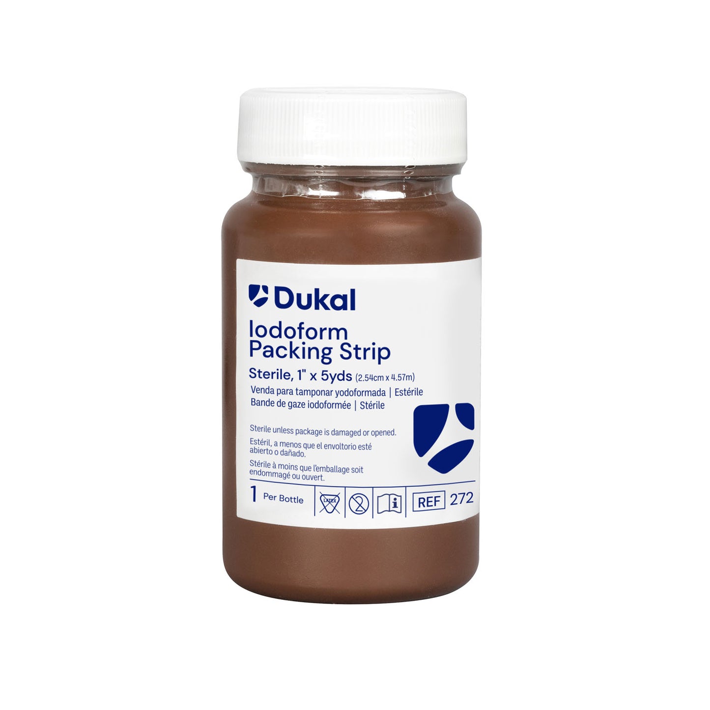Iodoform 5% Packing Strips, 1" x 5 yds, Sterile, 1/btl, 12 btl/bx