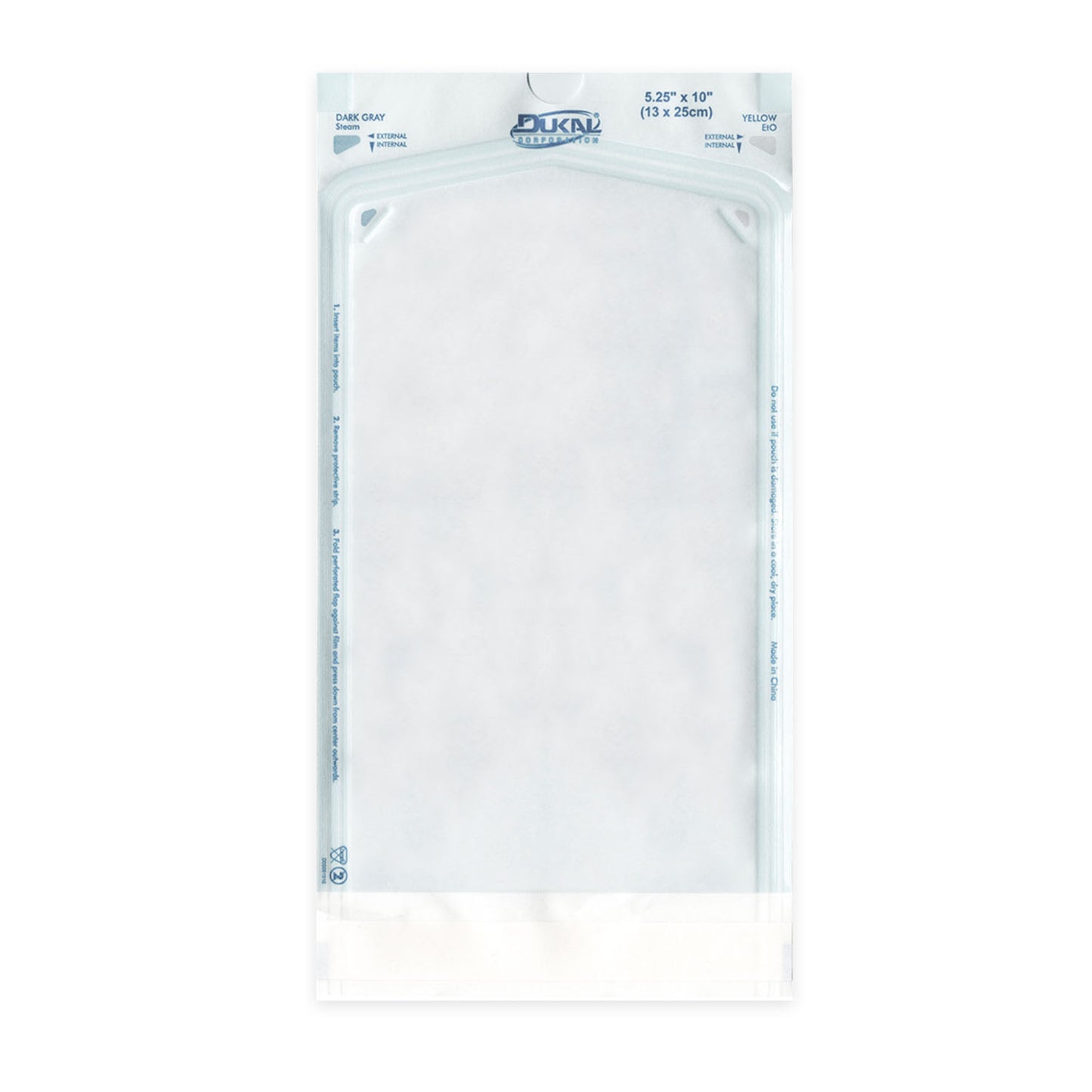 Sterilization Pouches, 5.25" x 10", 200/bx, 15 bx/cs (45 cs/plt) (Item on Manufacturer Backorder - Inventory Limited when Available)
