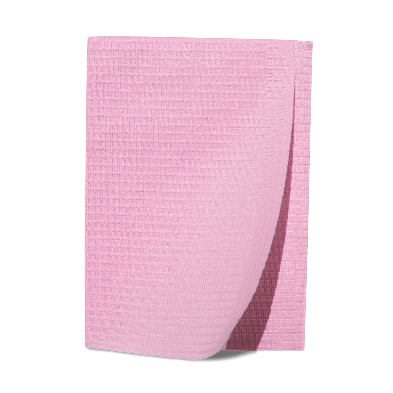 Patient Bibs, 2-Ply Tissue/ 1-Ply Poly, 13" x 18", Mauve, 125/pk, 4 pk/cs (55 cs/plt)