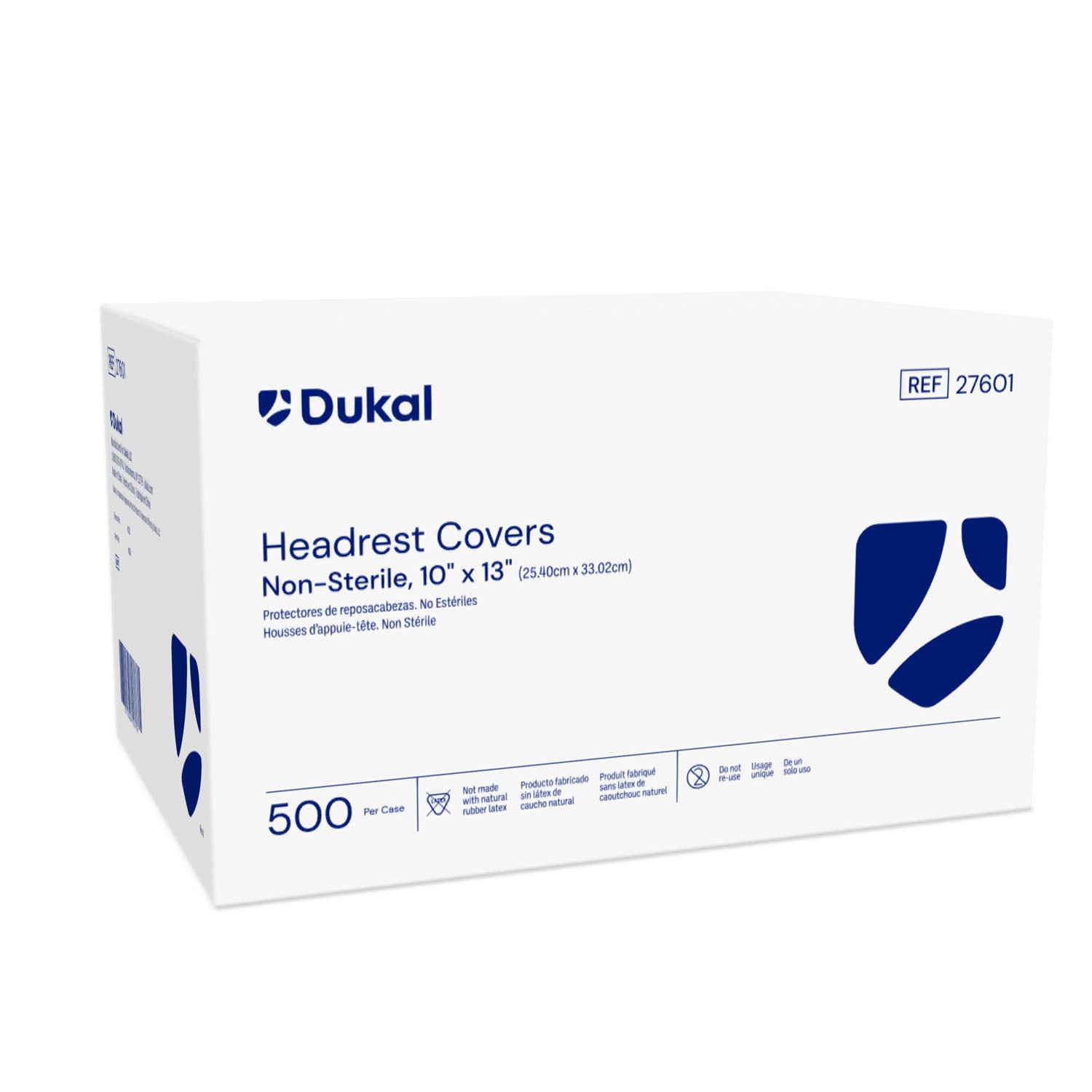 Headrest Covers, Tissue/ Poly, 10" x 13", Non-Sterile, 500/cs (60 cs/plt)