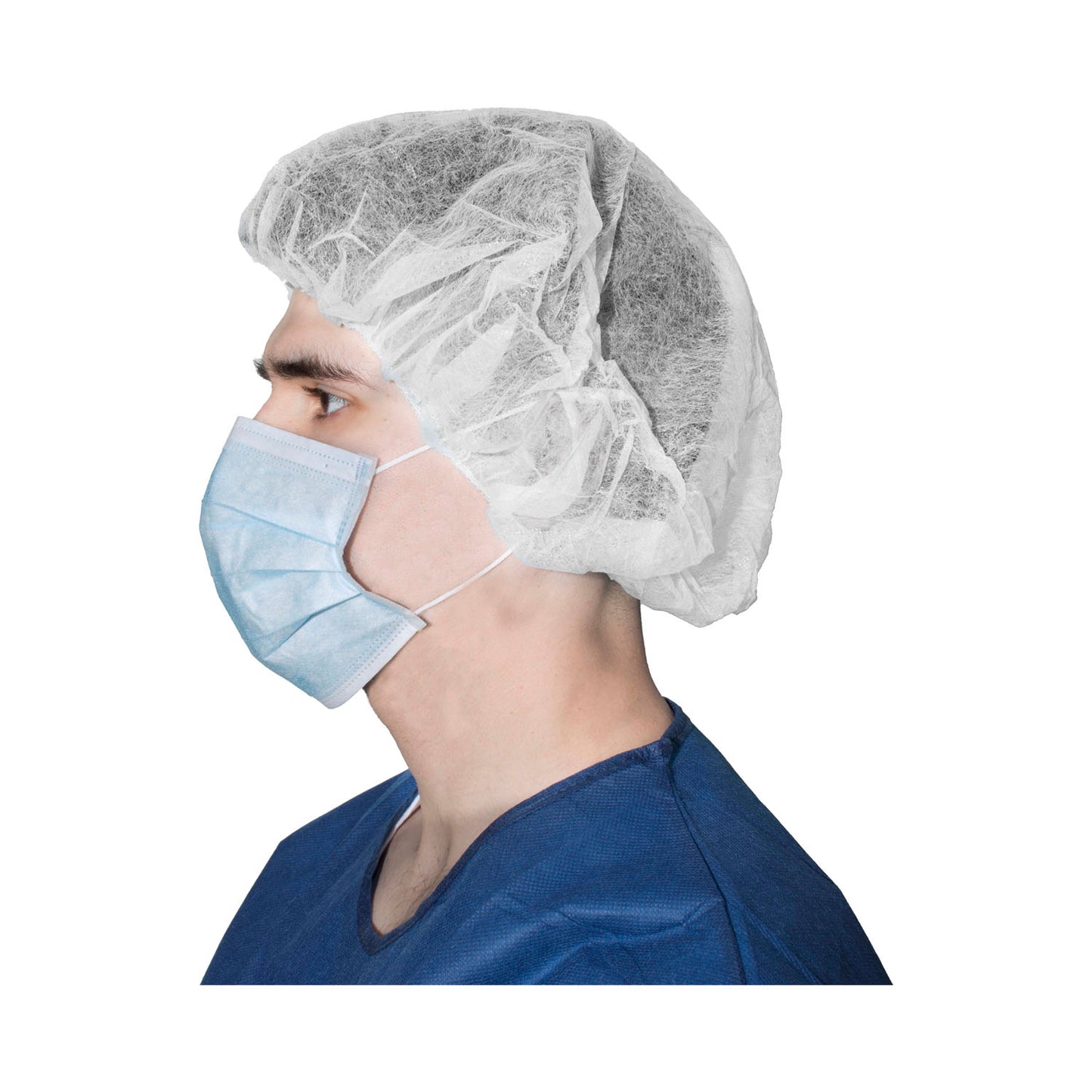 Bouffant Cap, 21", White, 100/bx, 5 bx/cs (Temporarily Unavailable for Sale)