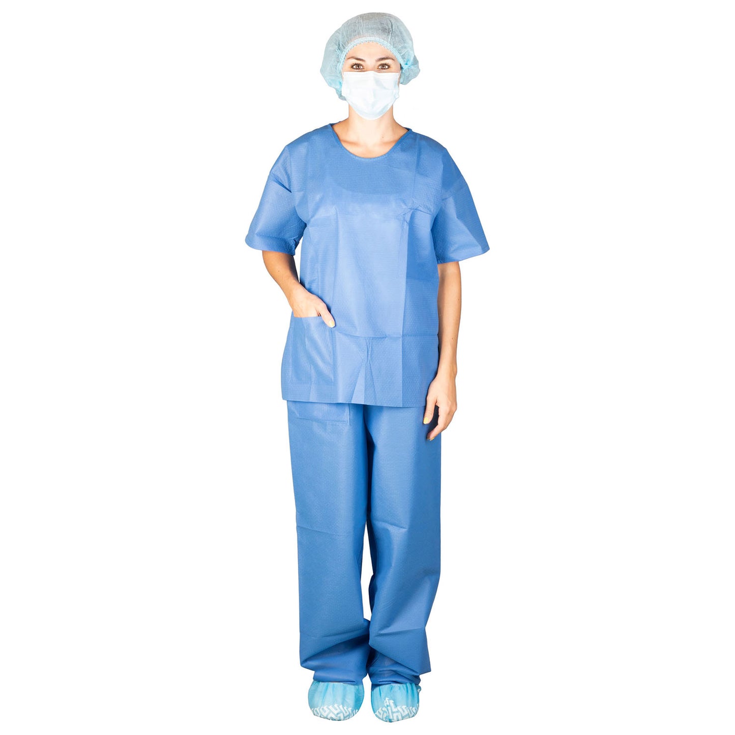 Scrub Pants, Large, Blue, Non-Sterile, 10/bg, 5 bg/cs