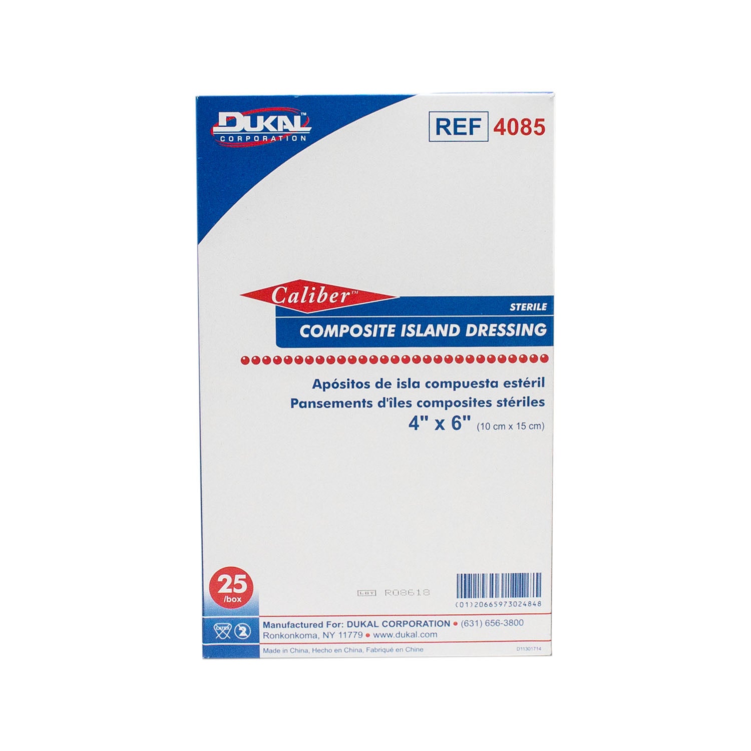 Composite Island Dressing, 4" x 6", Sterile, 25/bx, 4 bx/cs