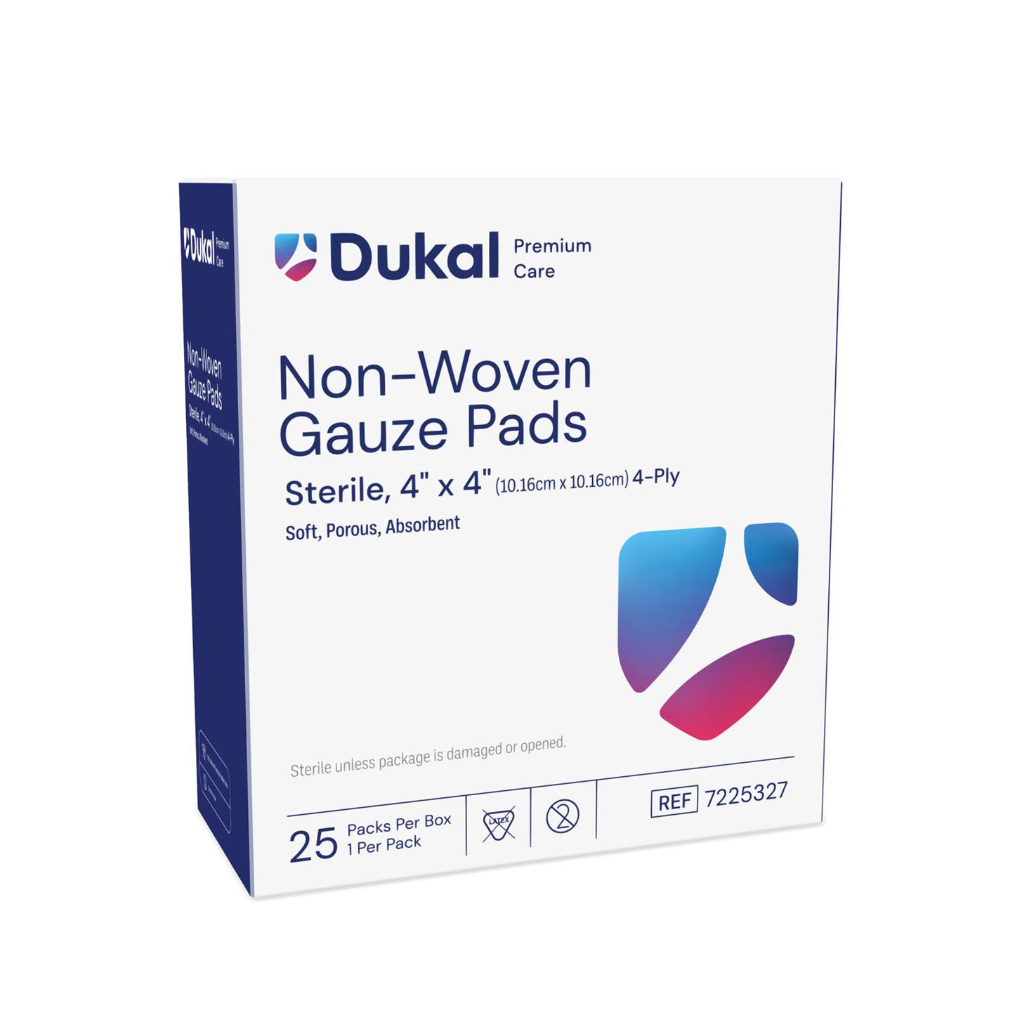 Non-Woven Pad, 4" x 4", Sterile, 4-Ply, 25/bx, 24 bx/cs