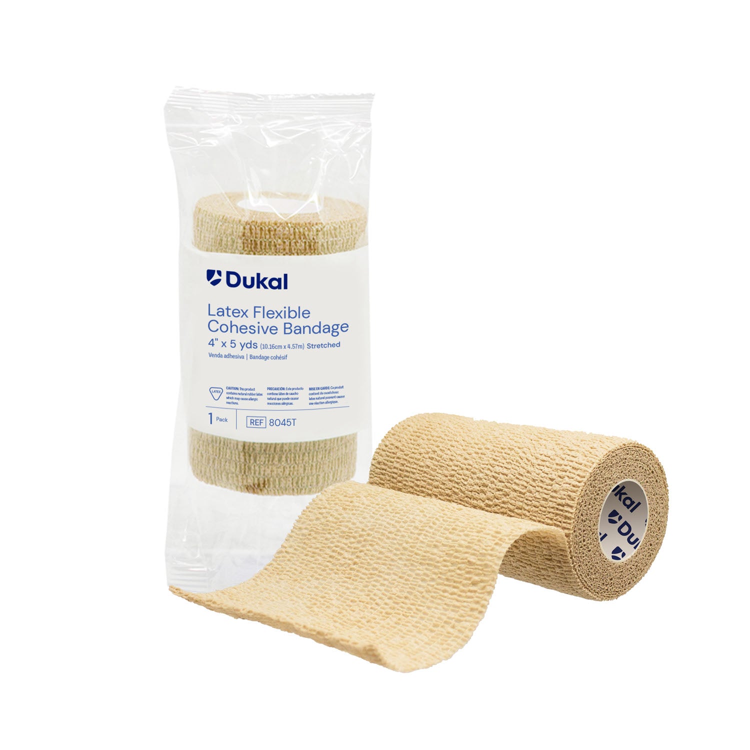 Bandage, Cohesive, 4", Non-Sterile, Tan, 5 yds/rl, 18 rl/bx (24 bx/plt)