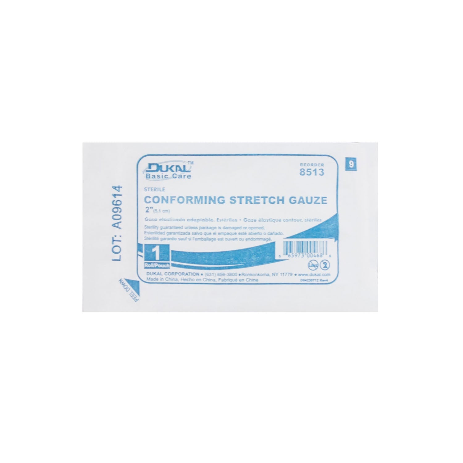 Conforming Stretch Gauze, 2" Sterile, 12 rl/bg, 8 bg/cs