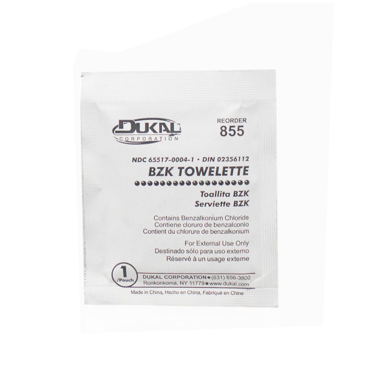 BZK Towelette, 5" x 8", 1200/cs